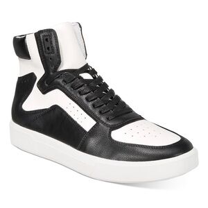 INC Black and White High-Top Men's Sneakers